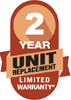 2 year unit replacement logo
